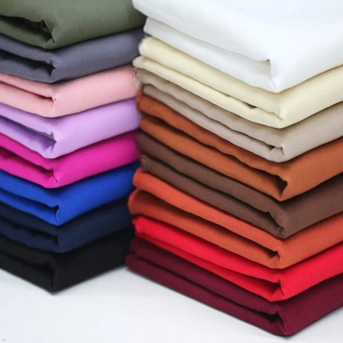 Bambus Twill Stof Sort Bambus Twill Stof Sort - (Fashion Stoffer)
