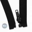 Divisible Spiral Zipper YKK Black (580) 30CM Divisible Zipper YKK Black 30CM Nylon - (Divisible Nylon Zippers YKK)