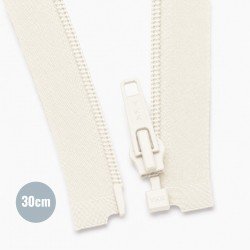 Divisible Spiral Zipper YKK Ecru (841) 30CM Nylon