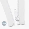 Deelbare Spiraalrits YKK Wit (501) 35CM Nylon