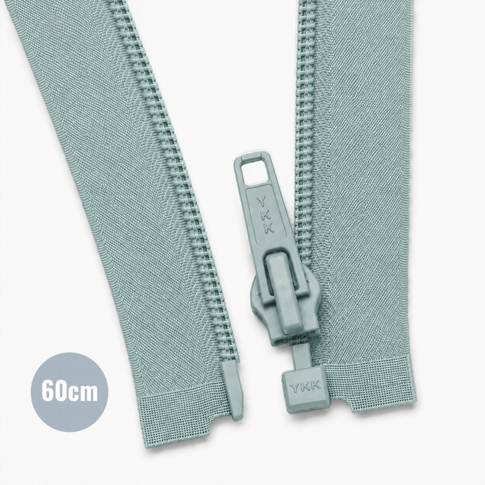 Zamki Błyskawiczne Rozdzielczy Spiralne YKK Old Zielony (257) 60CM Nylon