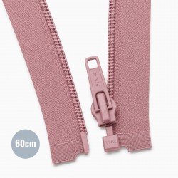 Zamki Błyskawiczne Rozdzielczy Spiralne YKK Stary Różowy (221) 60CM Nylon