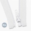 Teilbarer Spiralreißverschluss YKK Weiß (501) Teilbare Reißverschluss Weiß 60CM Nylon - (Teilbare YKK Reissverschlüsse Nylon)