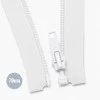 Cerniera Lampo Spirale Divisibile YKK Bianco (501) 70CM Nylon