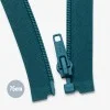 Teilbare Spiralreißverschluss Petrol (908) 75CM Nylon