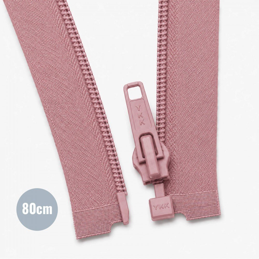 Spiral Lynlås Delbar YKK Gammel Pink (221) 80CM Nylon Spiral Lynlås Delbar YKK Gammel Pink (221) 80CM Nylon