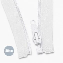 Spiral Lynlås Delbar YKK Hvid (501) 80CM Nylon
