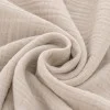 Tessuto Doppia Garza Di Cotone Beige Chiaro