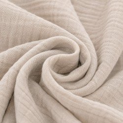 Double Gauze Fabric Light Beige