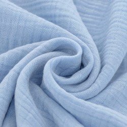 Double Gauze Fabric Light Blue