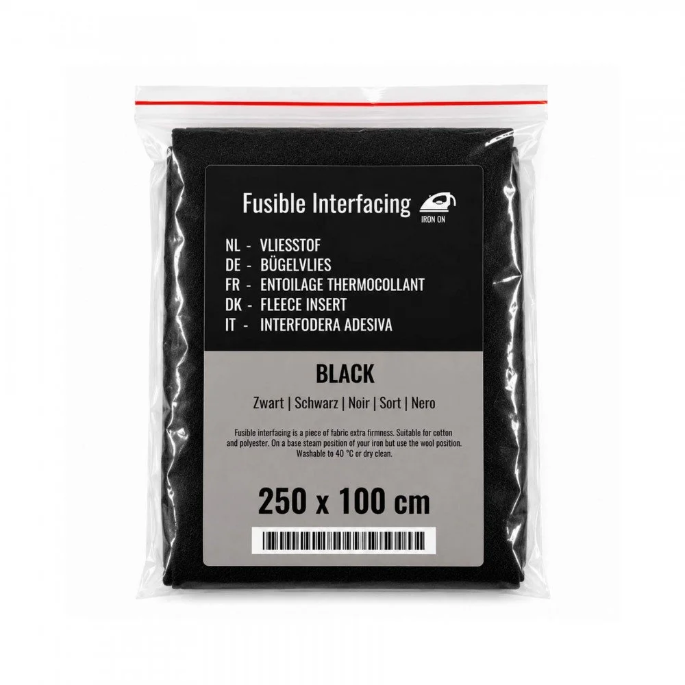 Vliesstof Pakje Zwart 2,50 x 1 Meter Vliesstof Pakje Zwart 2,50 x 1 Meter - (Fournituren Accessoires)
