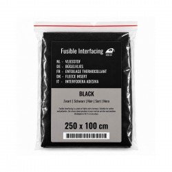 Interfodera Rermoadesiva In Pacchi Nero 2,50 x 1 Metro