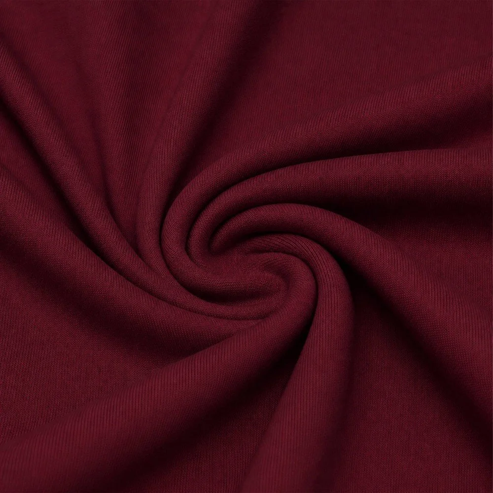 Interlock Jersey Katoen Bordeaux