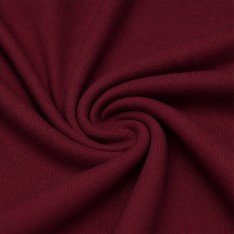 Tissu Interlock 100% Coton Bordeaux