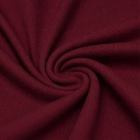 Tissu Interlock 100% Coton Bordeaux