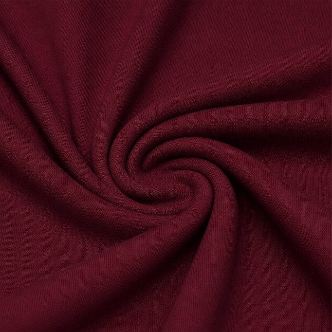 Tissu Interlock 100% Coton Bordeaux Tissu Interlock 100% Coton Rouge - (Tissu Interlock 100% Coton)
