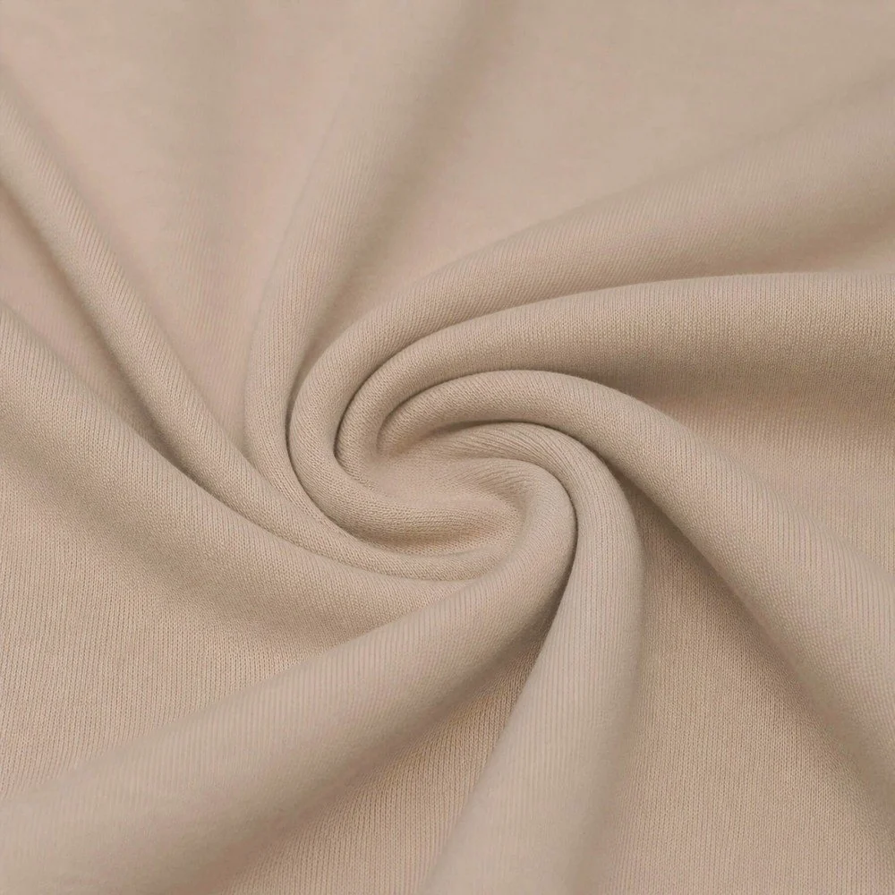 Interlock Jersey Katoen Dark Beige