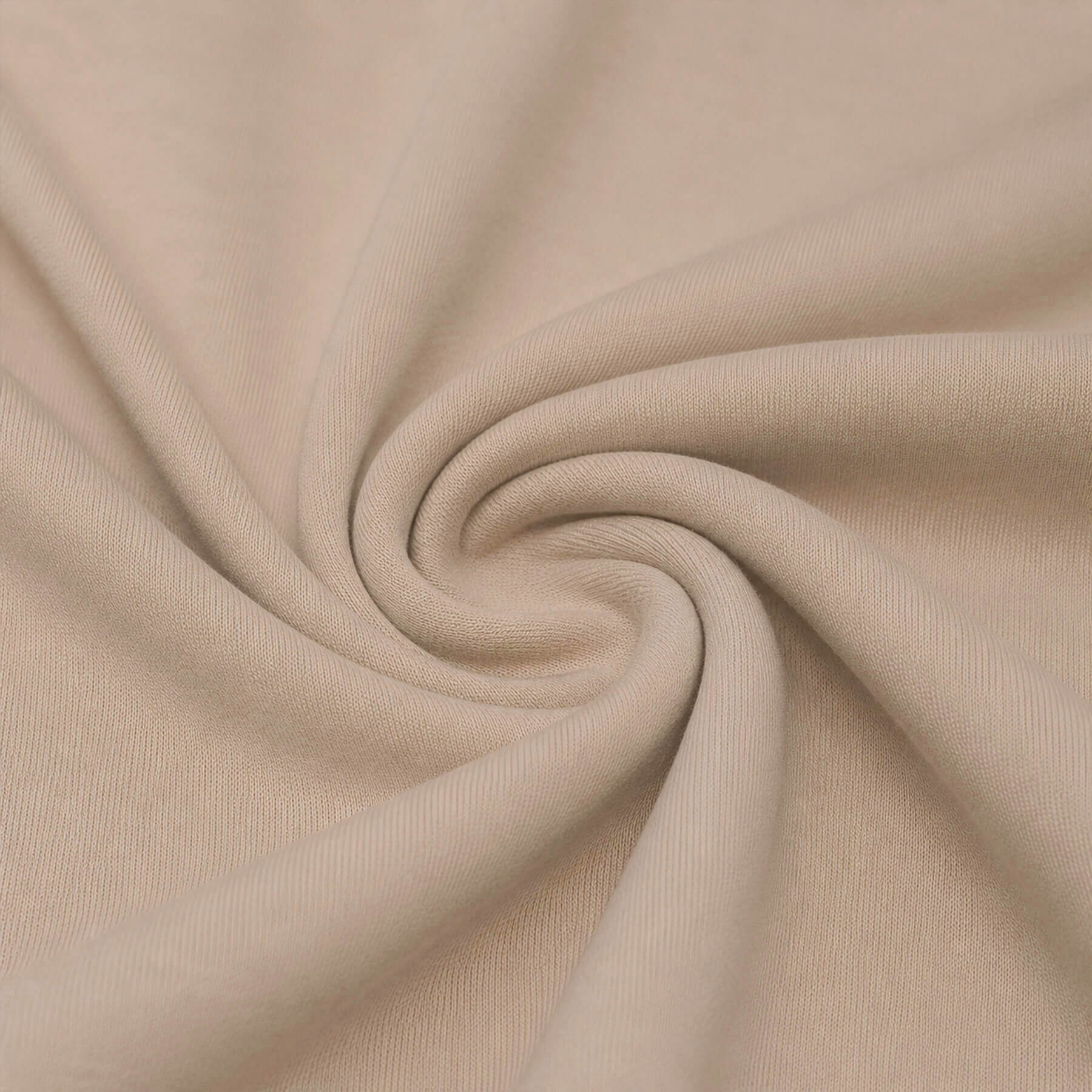 Interlock Jersey Katoen Dark Beige