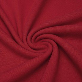 Interlock Jersey 100% Bomuld Mørkerød 