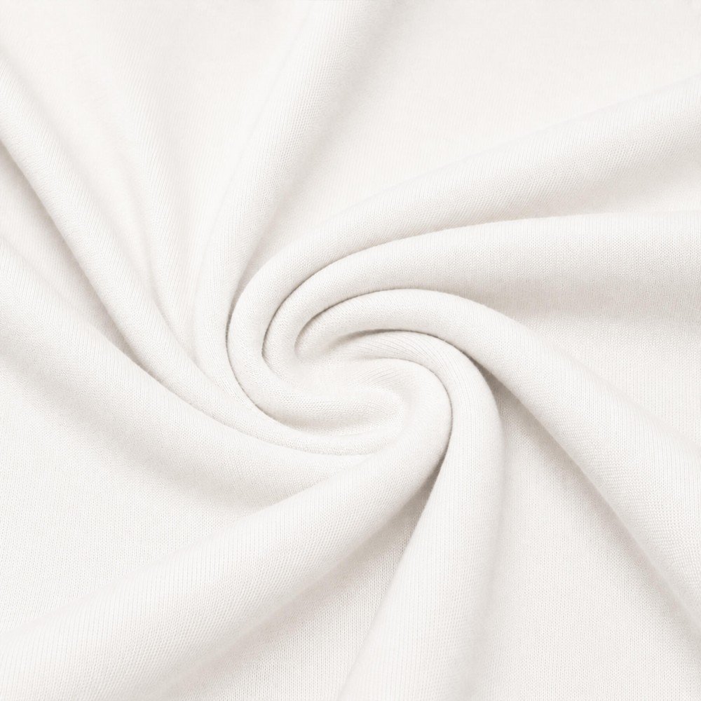 Interlock Jersey 100% Bomuld Off-Hvid 