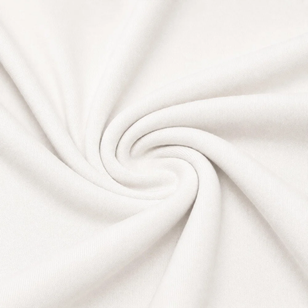 Interlock Jersey Katoen Ecru