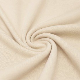 Interlock Jersey 100% Bomuld Naturel Beige