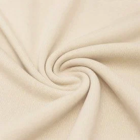 Interlock Jersey 100% Bomuld Naturel Beige