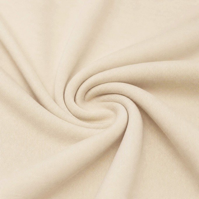 Tissu Interlock 100% Coton Beige Naturel Tissu Interlock 100% Coton Beige - (Tissu Interlock 100% Coton)