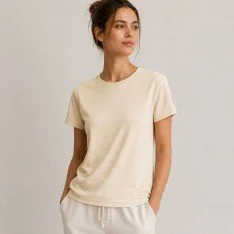 Interlockjersey 100% Cotton Natural Beige