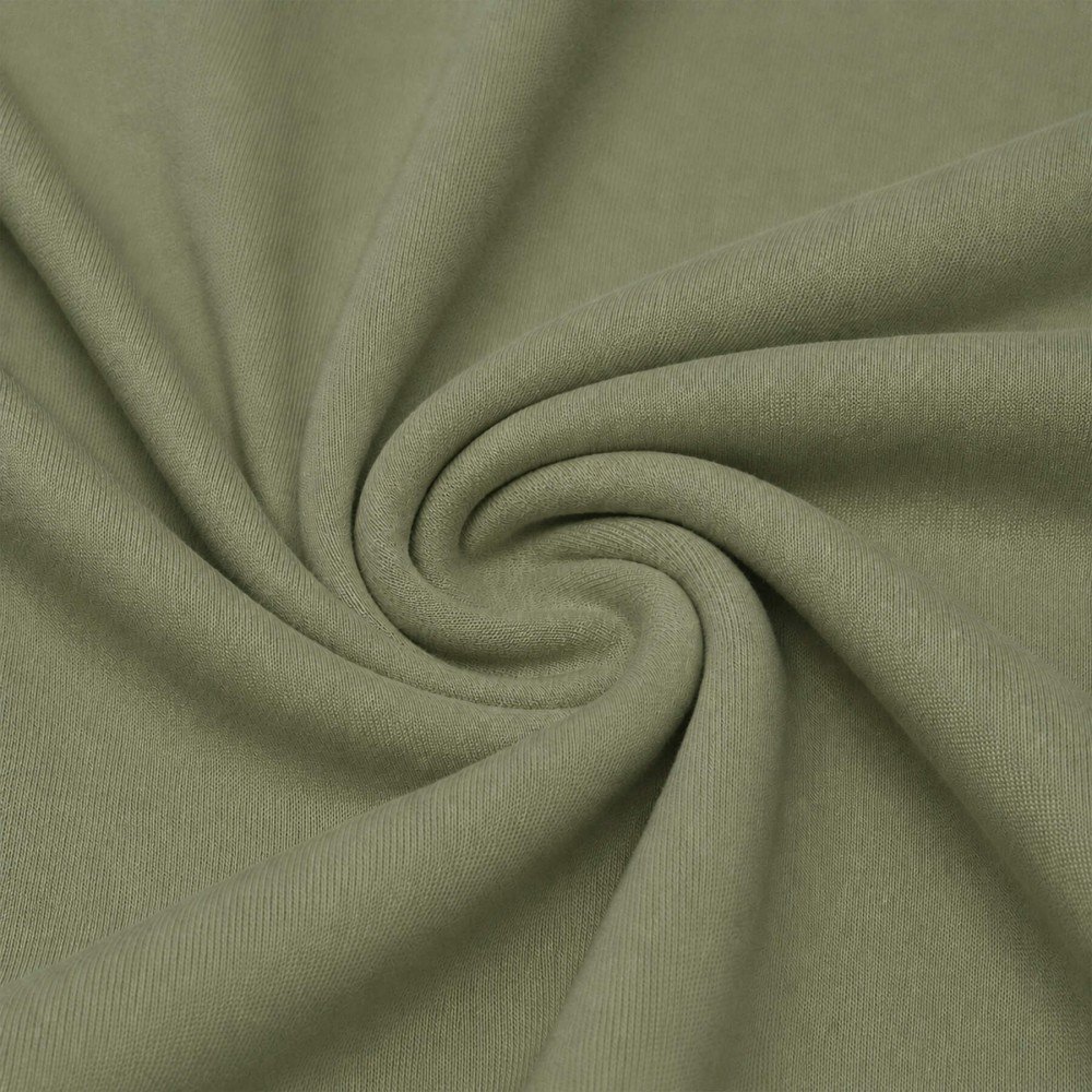 Interlock Jersey 100% Bomuld Oliven