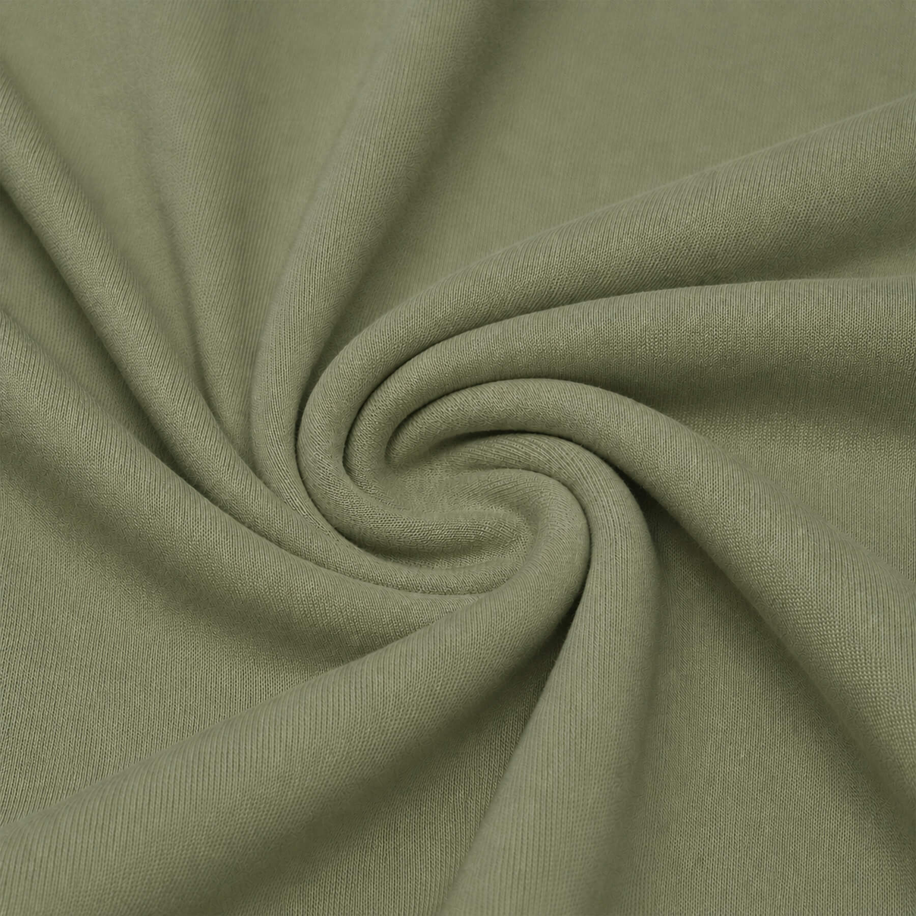 Interlock Jersey Katoen Olijf