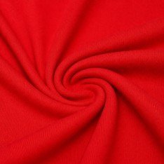 Tissu Interlock 100% Coton Rouge 