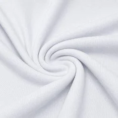 Interlockjersey 100% Cotton White