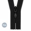 Invisible Zipper Black (580) 15CM YKK Not Divisible Invisible Zipper Black YKK 15CM Not Divisible - (Invisible Zippers YKK)