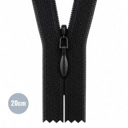 Cerniera Lampo Invisibile Nero (580) YKK 20CM Non Separabile Cerniera Lampo Invisibile Nero (580) YKK 20CM Non Separabile