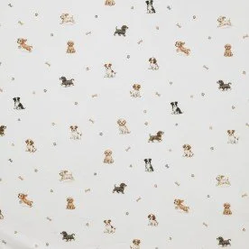 Jersey Katoen Digitale Print - Honden Puppy's