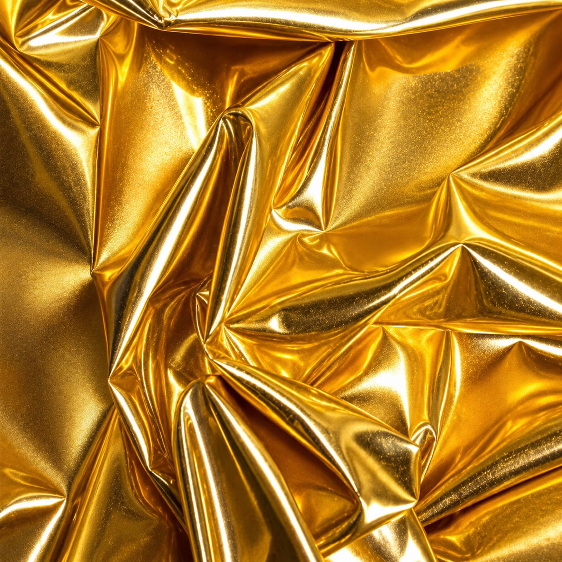 Lamé Stof Stretch Goud