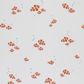 Tissu Maille Tricot Côtelé - Poisson Clown