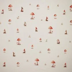Rippstrick Jersey Stoff - Märchen Gnome