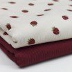 Rib Jersey Stof - Fruit Plezier Aardbeien Rib Jersey Stof - Confettihartjes - (Jersey Stoffen)