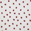 Rib Jersey Stof - Fruit Plezier Aardbeien Rib Jersey Stof - Confettihartjes - (Jersey Stoffen)