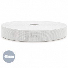 Band Elastiek 40mm Wit Band Elastiek 40mm Wit