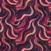 Tissu Jersey Bambou Impression Numérique - Vagues De Couleurs