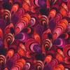 Digitale Print Bamboe Jersey - Caleidoscoop Red Paars