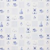 Poplin Katoen Digitale Print - Delfts Blauw Ruitje