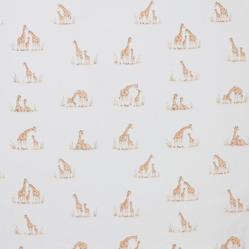 Poplin Katoen Digitale Print - Familie Giraffe Poplin Katoen Digitale Print - Pastel Bloem Roze - (Katoenen Poplin Bedrukt )