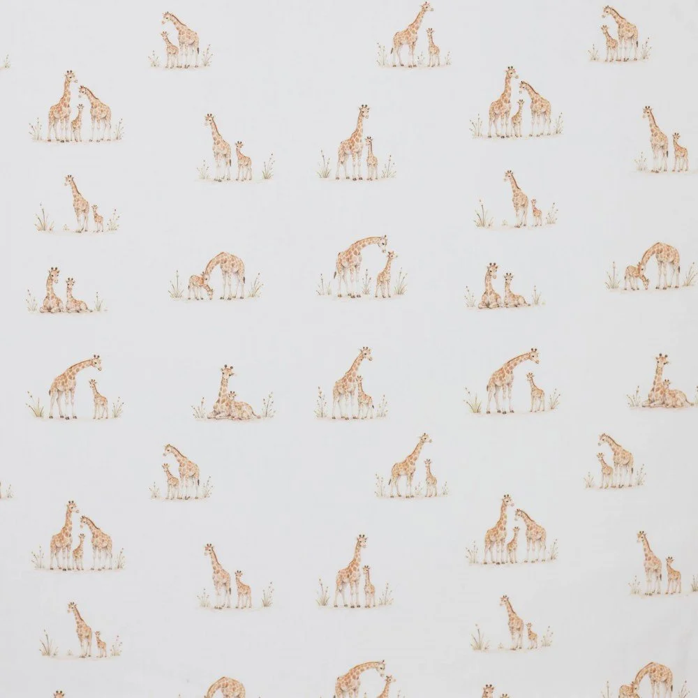 Cotton Poplin Digital Print - Family Giraffe Cotton Poplin Digital Print - Pastel Flower Pink - (Cotton Poplin Printed)