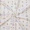 Bomuld Poplin Stof Digital Trykt - Maritime Tern Bomuld Poplin Stof Digital Trykt - Pastel Blomst Lyserød - (Bomuld Poplin Print )