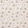 Cotton Poplin Digital Print - Surf Holiday Beige