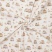 Popeline De Coton Impression Numérique - Vacances Surf Beige Popeline De Coton Impression Numérique - Fleur Pastel Rose - (Coton Popeline Imprimé )